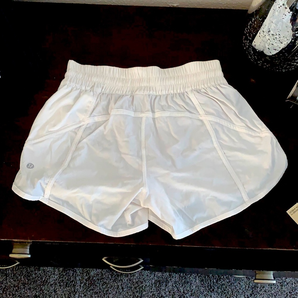 White lululemon shorts- never worn